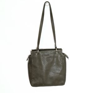 Elisabetta Franchi Green Leather Shoulder Bag